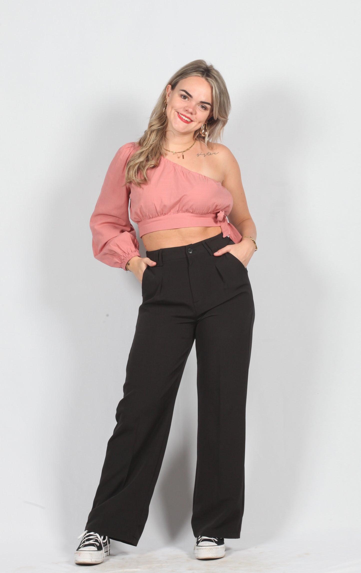 Rosy Twist Top