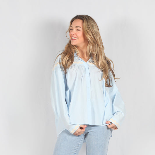 Blue sky blouse
