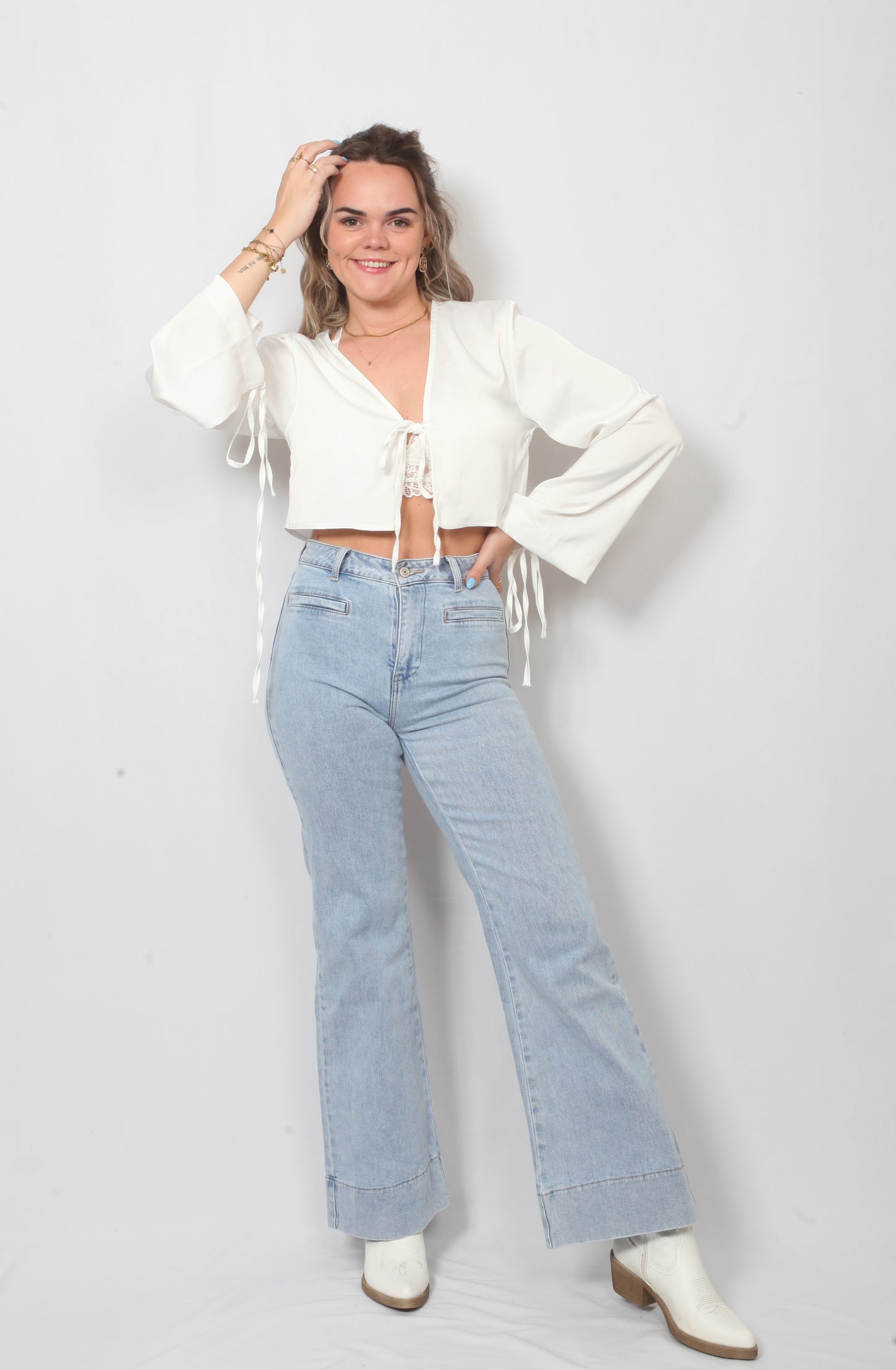Ivory Glow Blouse
